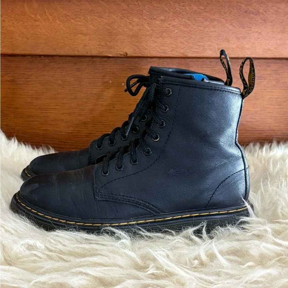 Dr. Martens Kids Black 1460 Junior Leather Lace-Up Ankle Boots